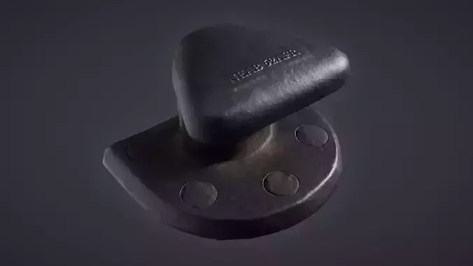 Mooring Bollard Game Ready Low-poly 3D Model Low-poly 3D model