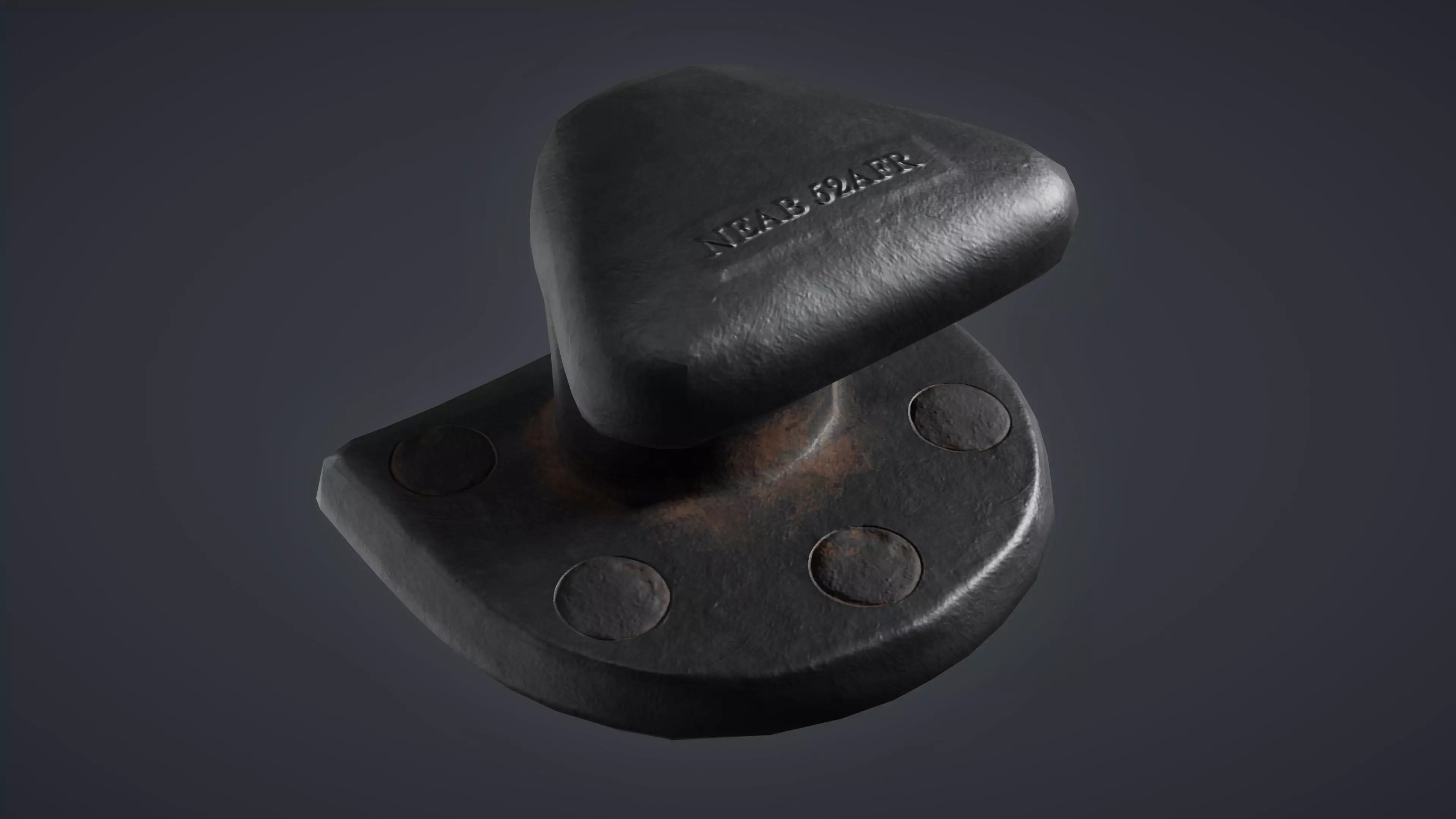 Mooring Bollard Game Ready Low-poly 3D Model Low-poly 3D model_0