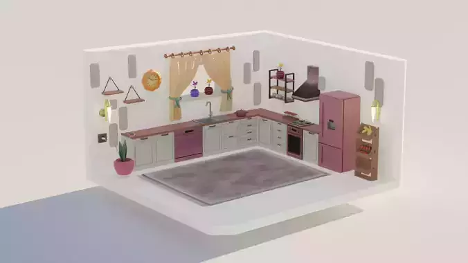 Isometric Kitchen - Room