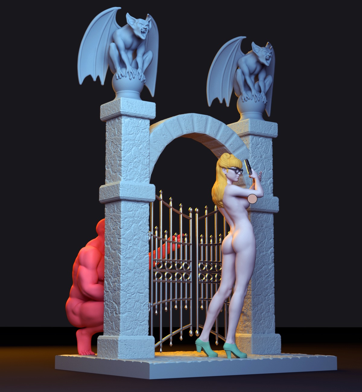 Call of Cthulhu diorama 3D print model_3