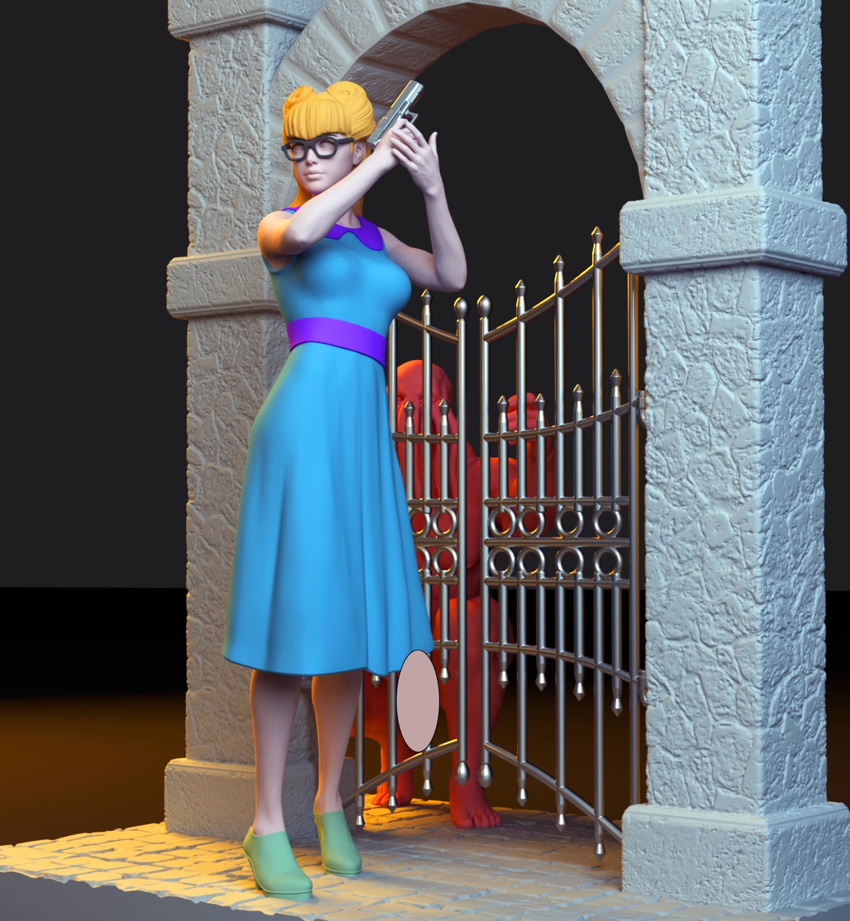 Call of Cthulhu diorama 3D print model_1