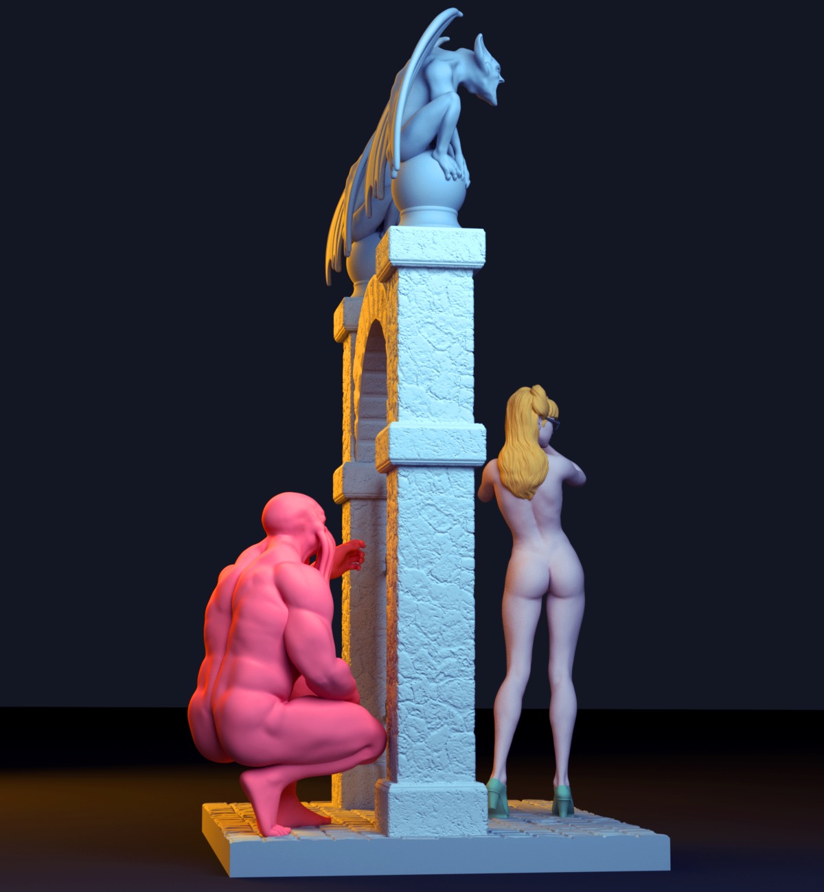 Call of Cthulhu diorama 3D print model_4