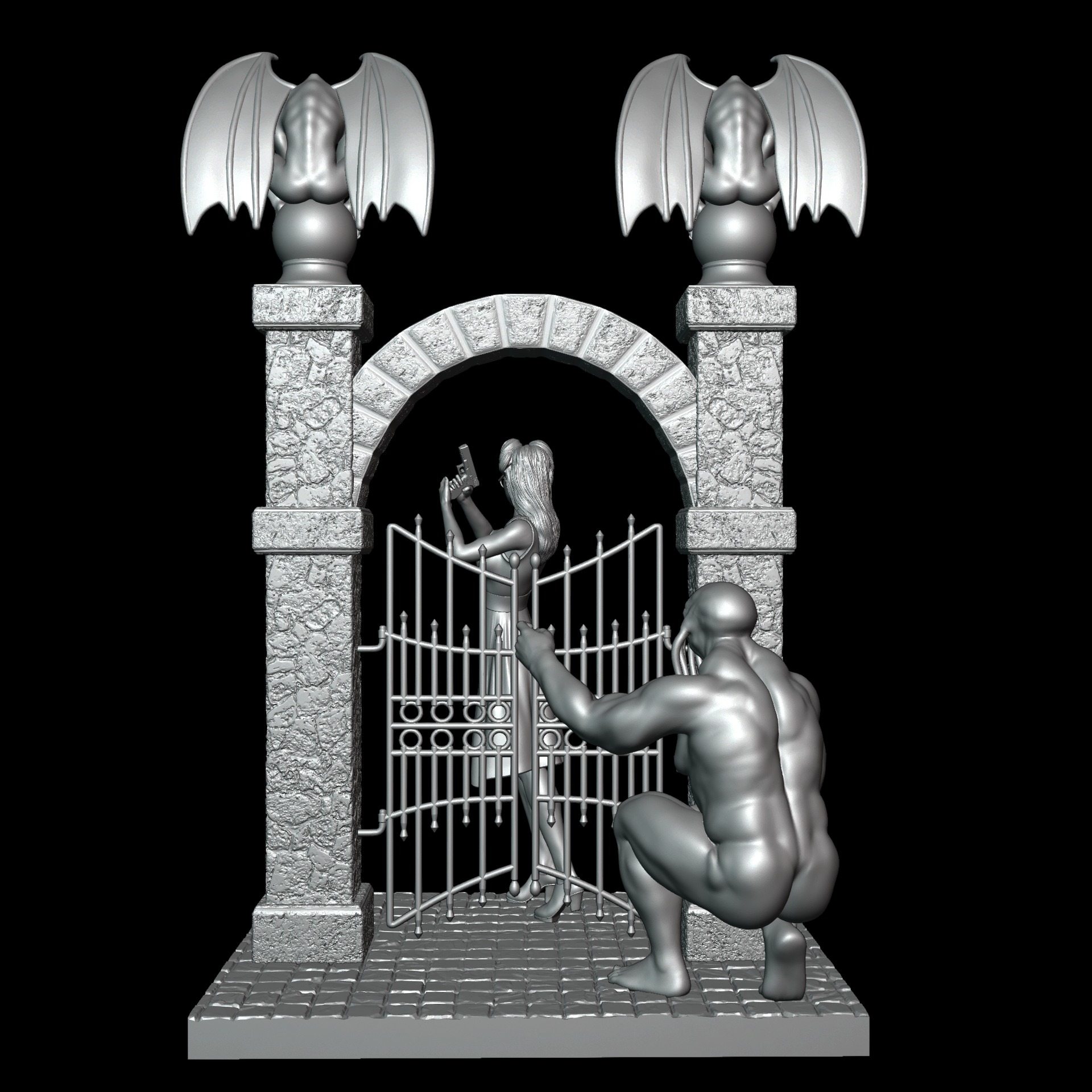 Call of Cthulhu diorama 3D print model_13