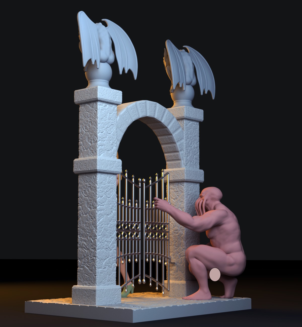 Call of Cthulhu diorama 3D print model_6