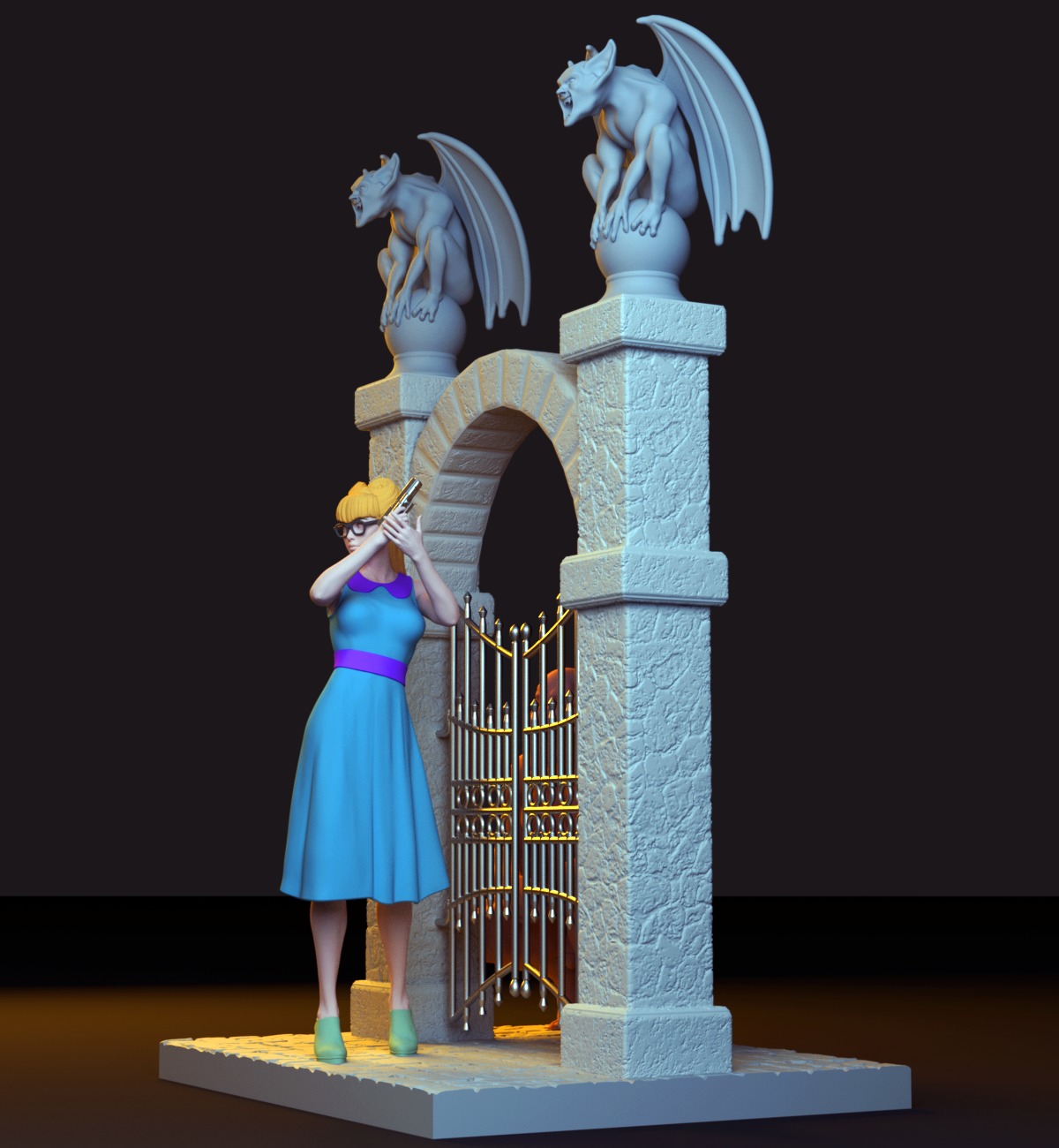 Call of Cthulhu diorama 3D print model_8