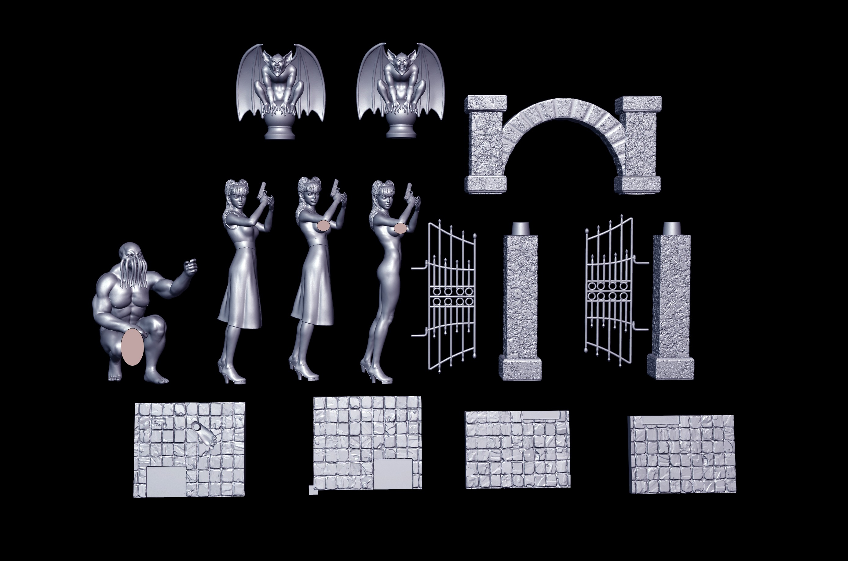 Call of Cthulhu diorama 3D print model_10