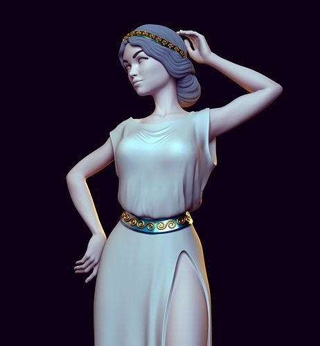 Terpsichore Muse 3D print model
