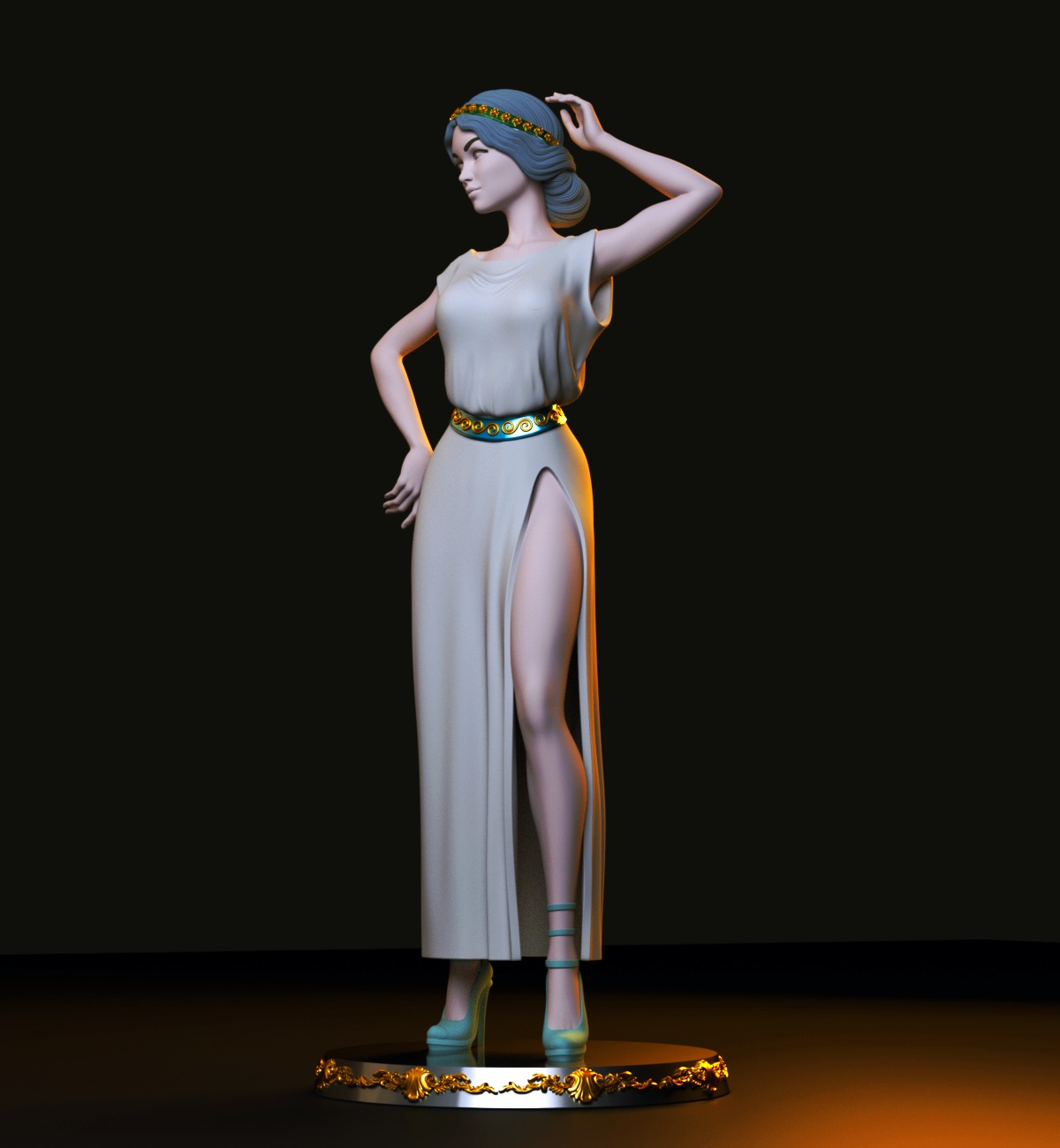 Terpsichore Muse 3D print model_5