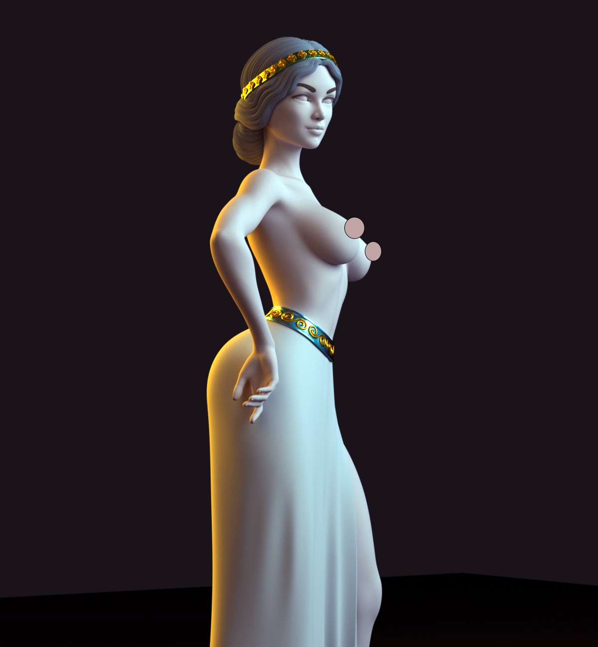 Terpsichore Muse 3D print model_2
