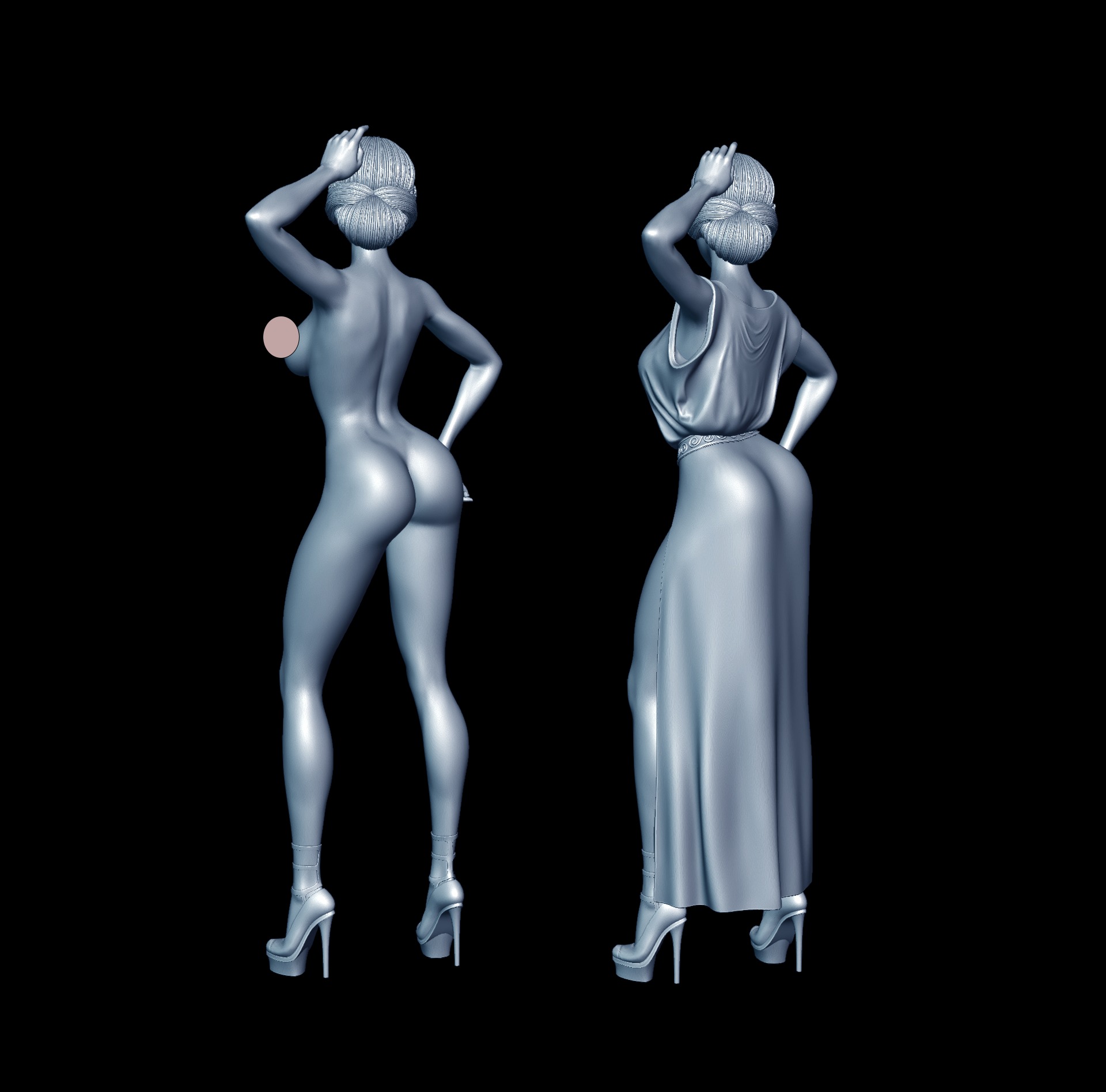Terpsichore Muse 3D print model_9