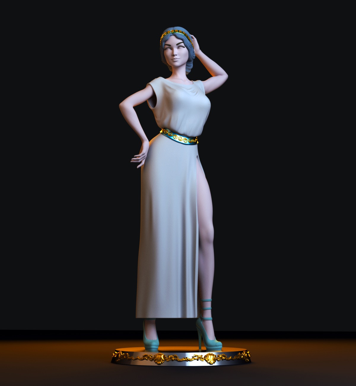 Terpsichore Muse 3D print model_1