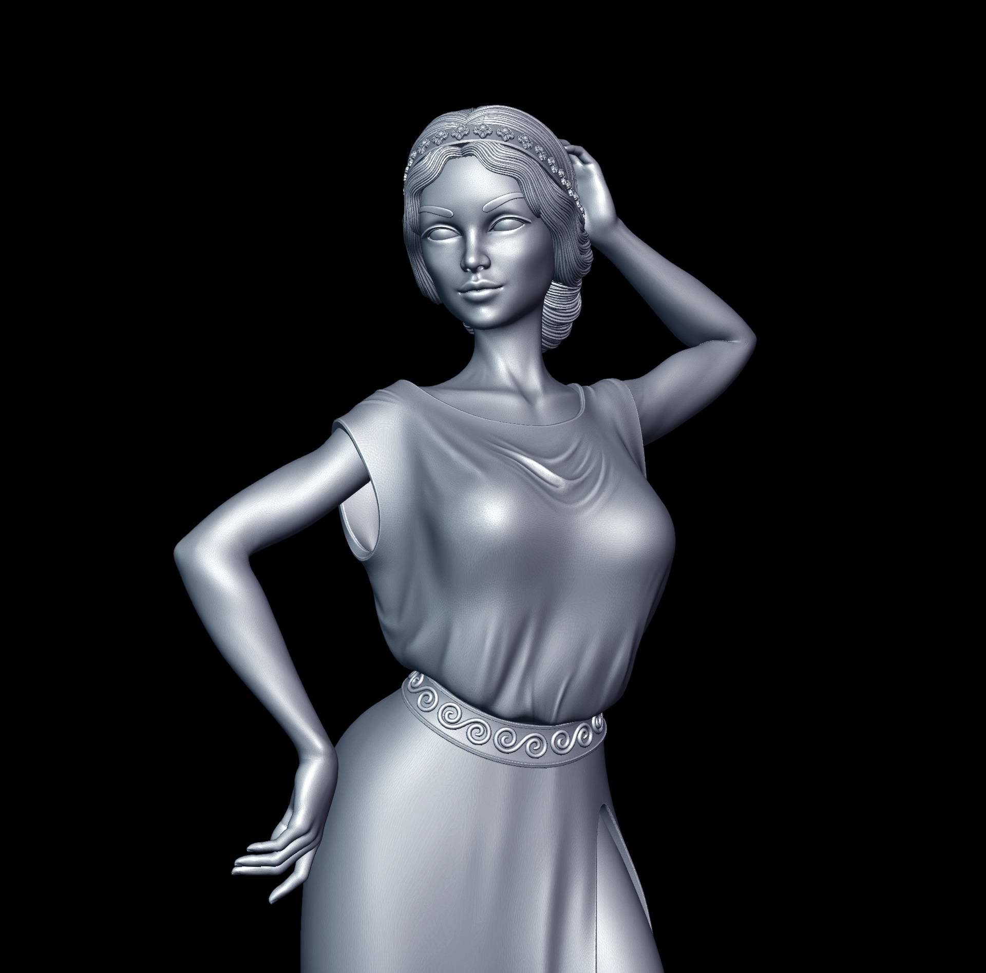 Terpsichore Muse 3D print model_6