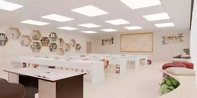 School Classroom 3D model