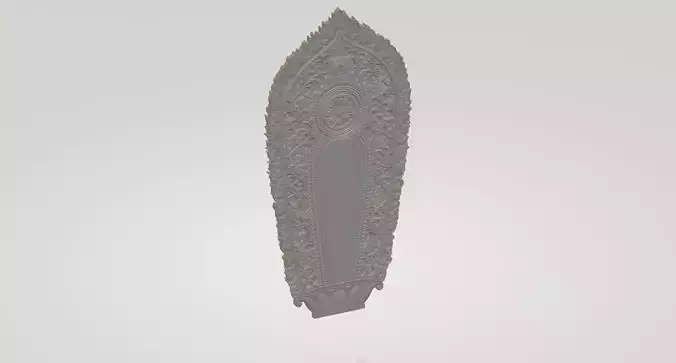 Buddha statue backlit relief  3D print model