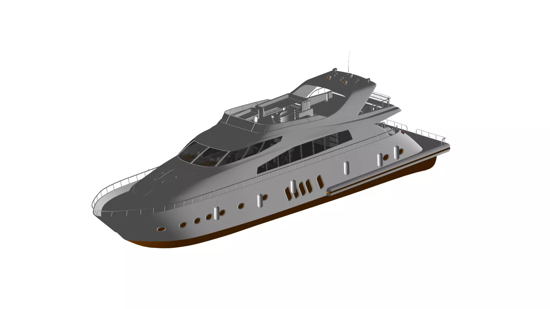 yacht  3D model_0