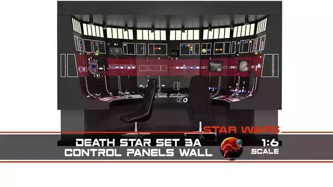Set 3a - Control Panels Wall 1-6 scale Hottoys  3D print model