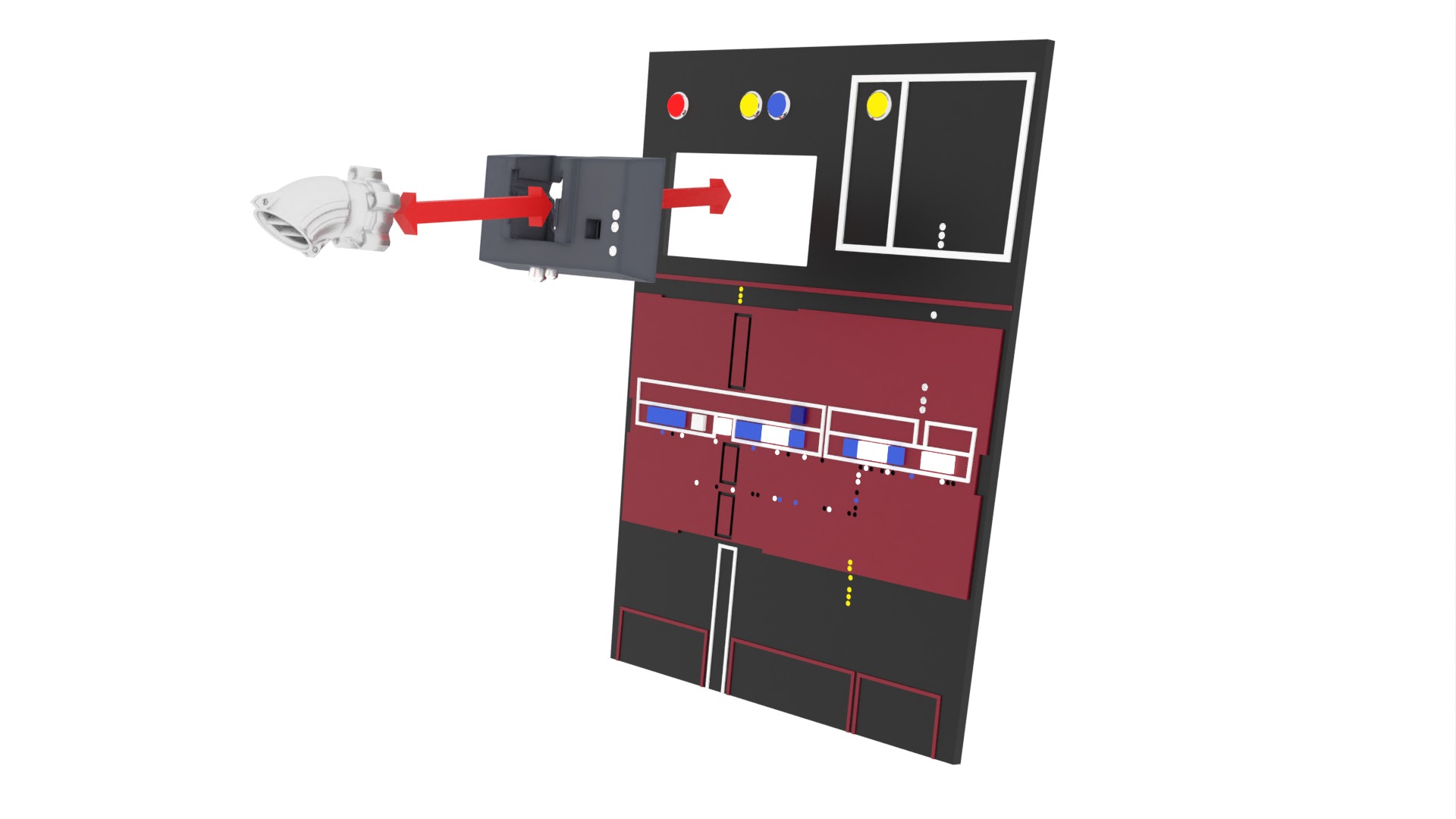 Set 3a - Control Panels Wall 1-6 scale Hottoys 3D print model_55