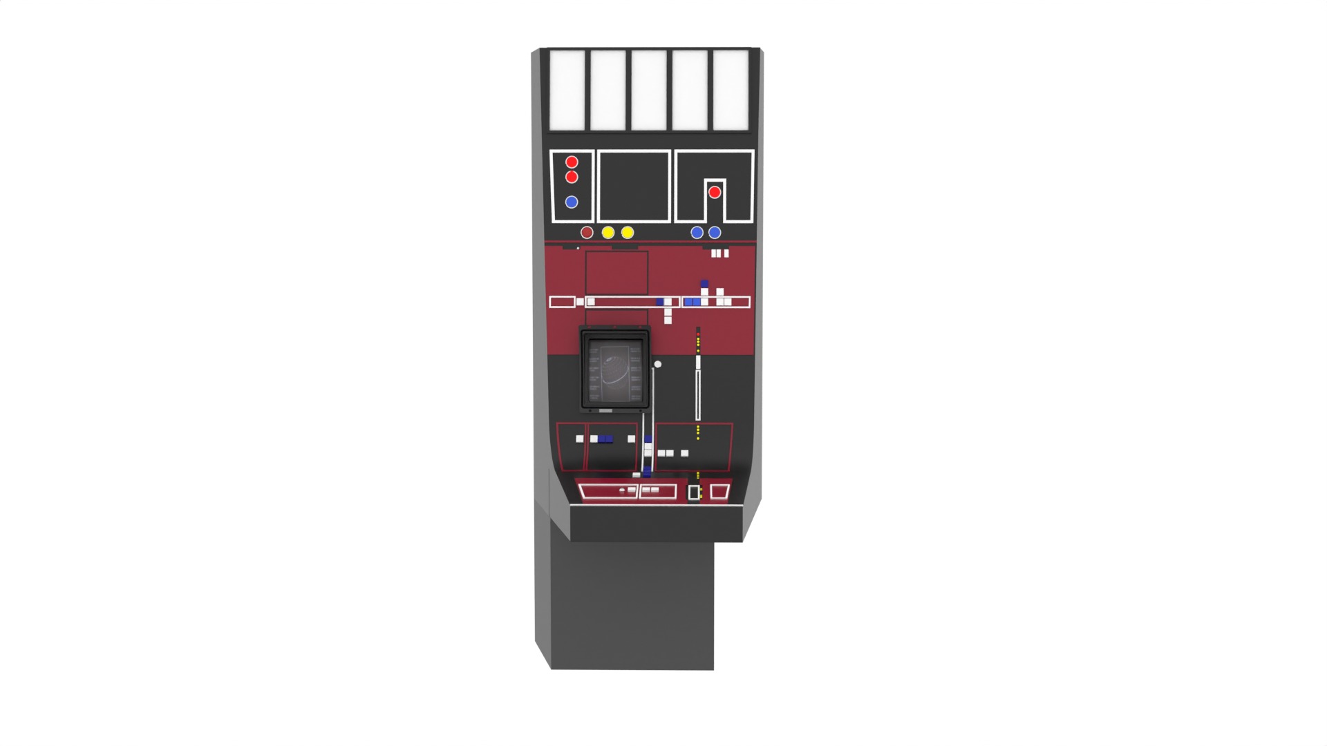 Set 3a - Control Panels Wall 1-6 scale Hottoys 3D print model_44