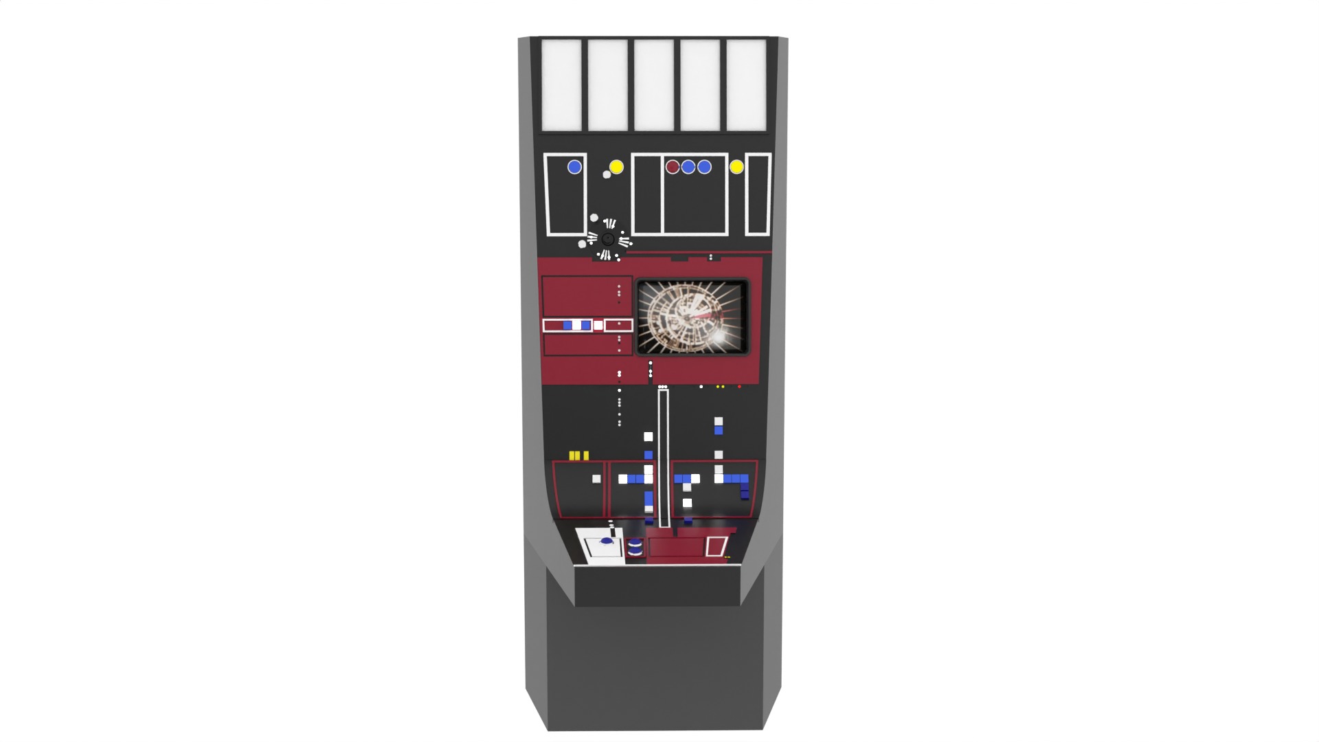 Set 3a - Control Panels Wall 1-6 scale Hottoys 3D print model_25