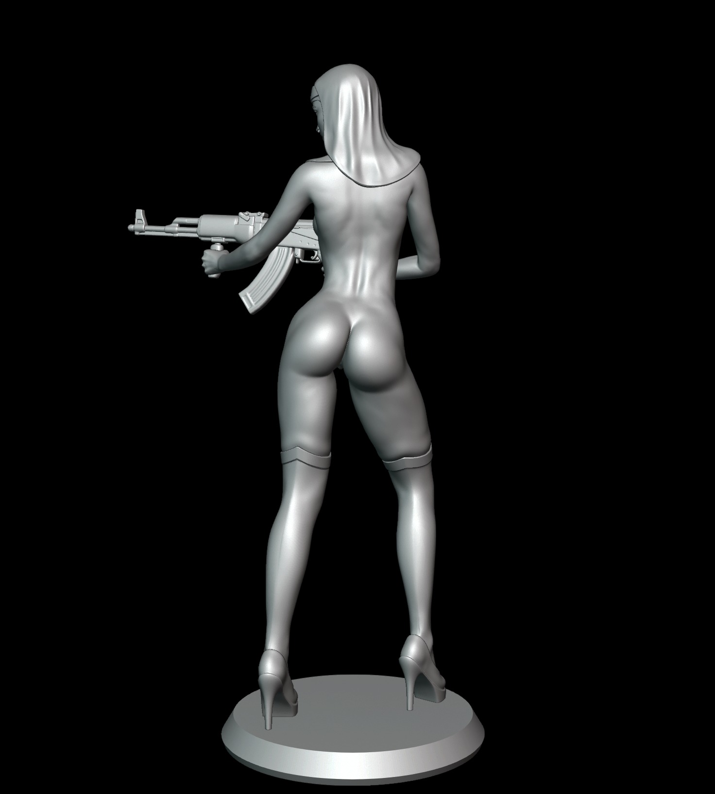 Naughty Nun 3D print model_10