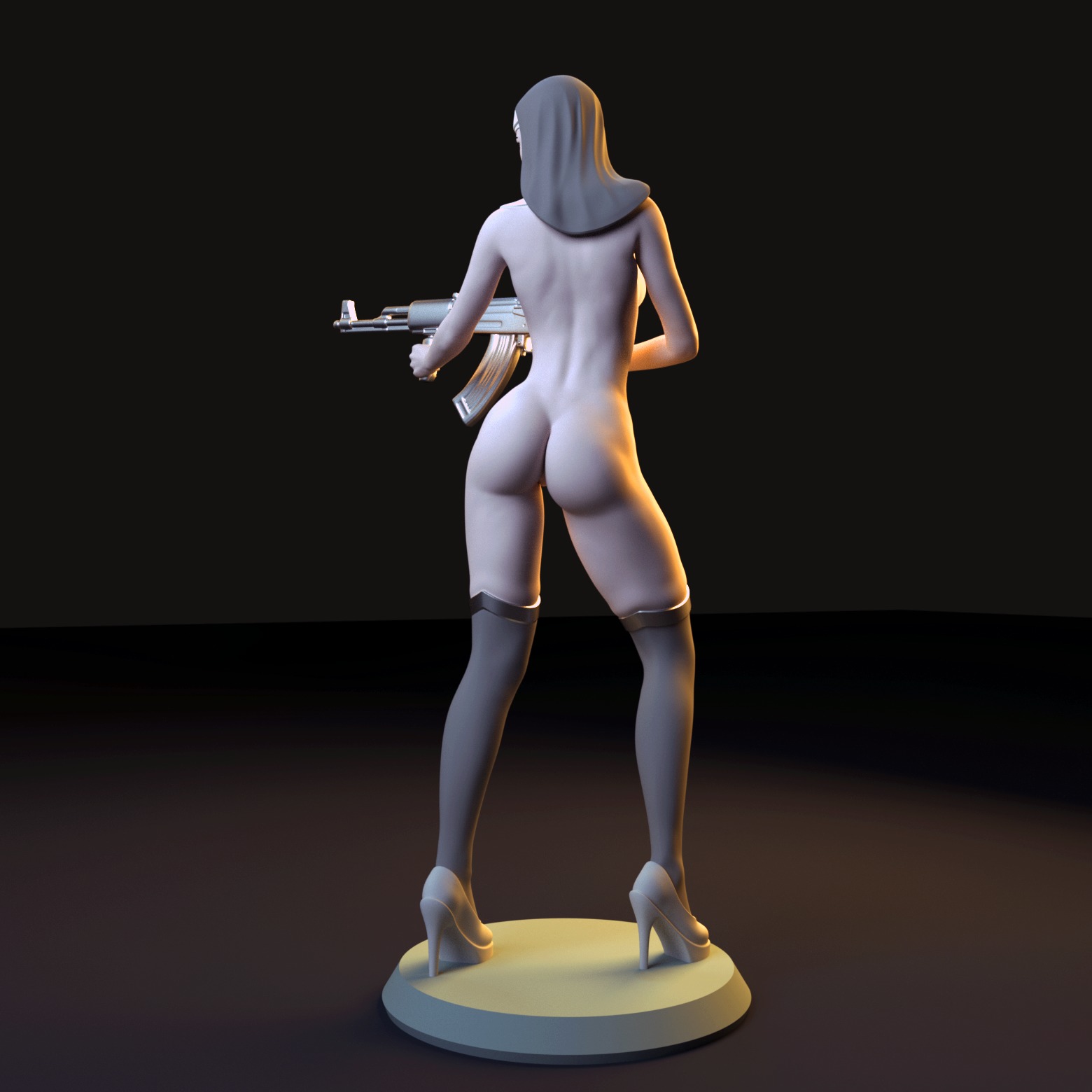 Naughty Nun 3D print model_3