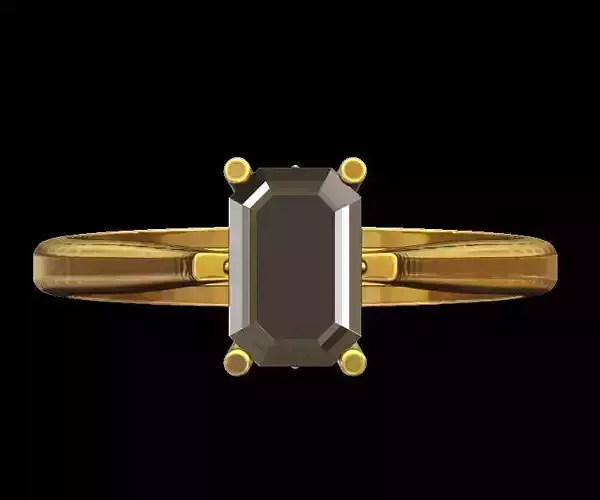 Emerald Cut Engagement Ring 01