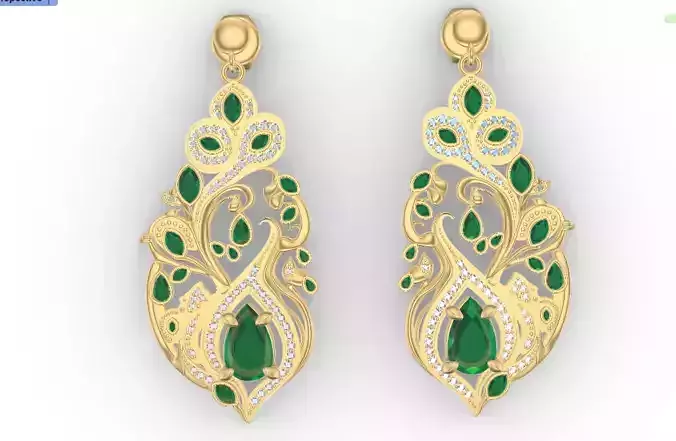 Emerald earrings