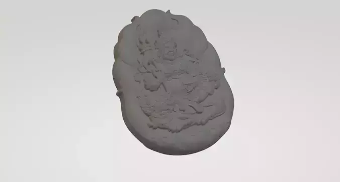 Yellow God of Wealth Pendant