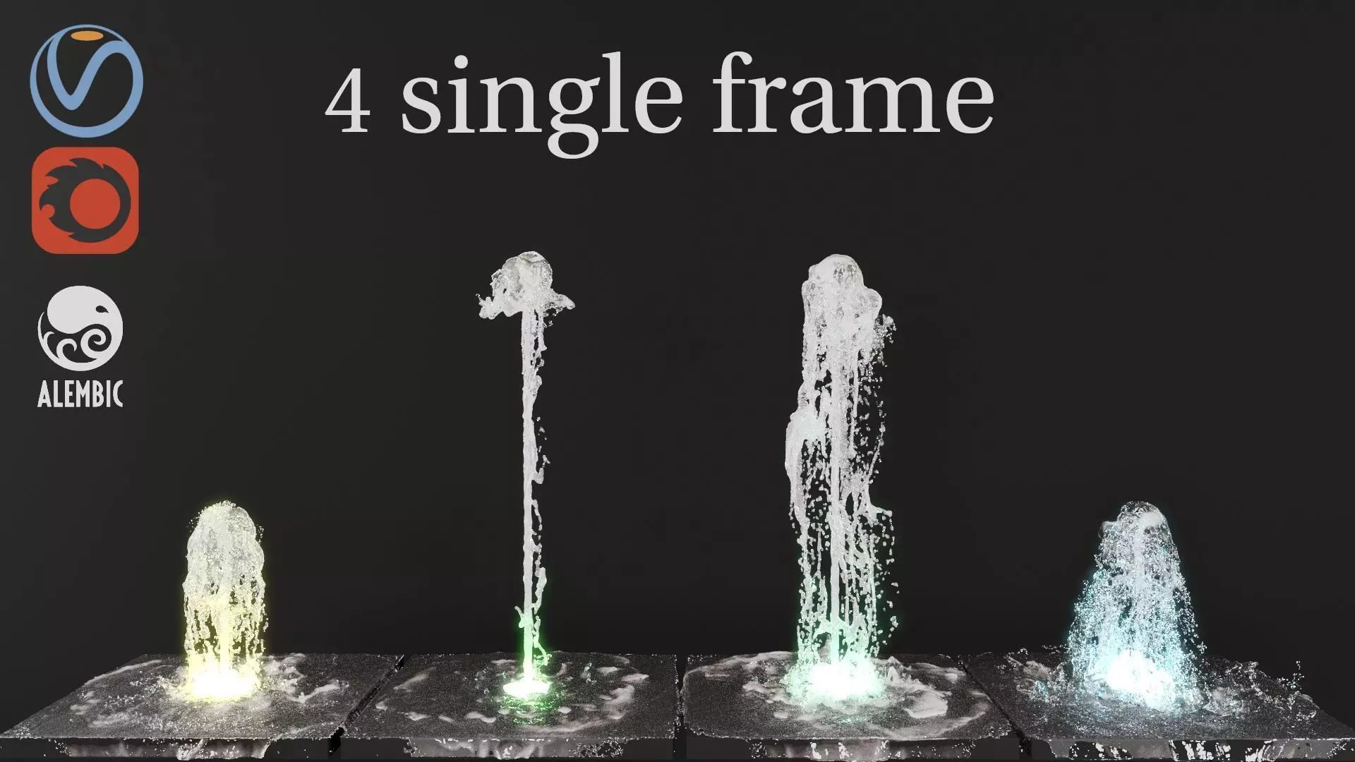 Free 4 Fountain single Frame FOR TEST Free 3D model_0