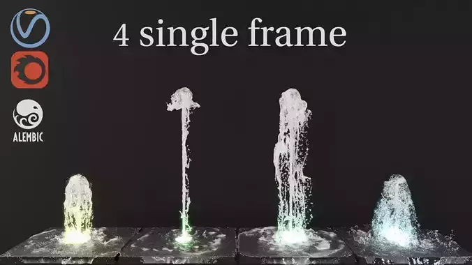 Free 4 Fountain single Frame FOR TEST