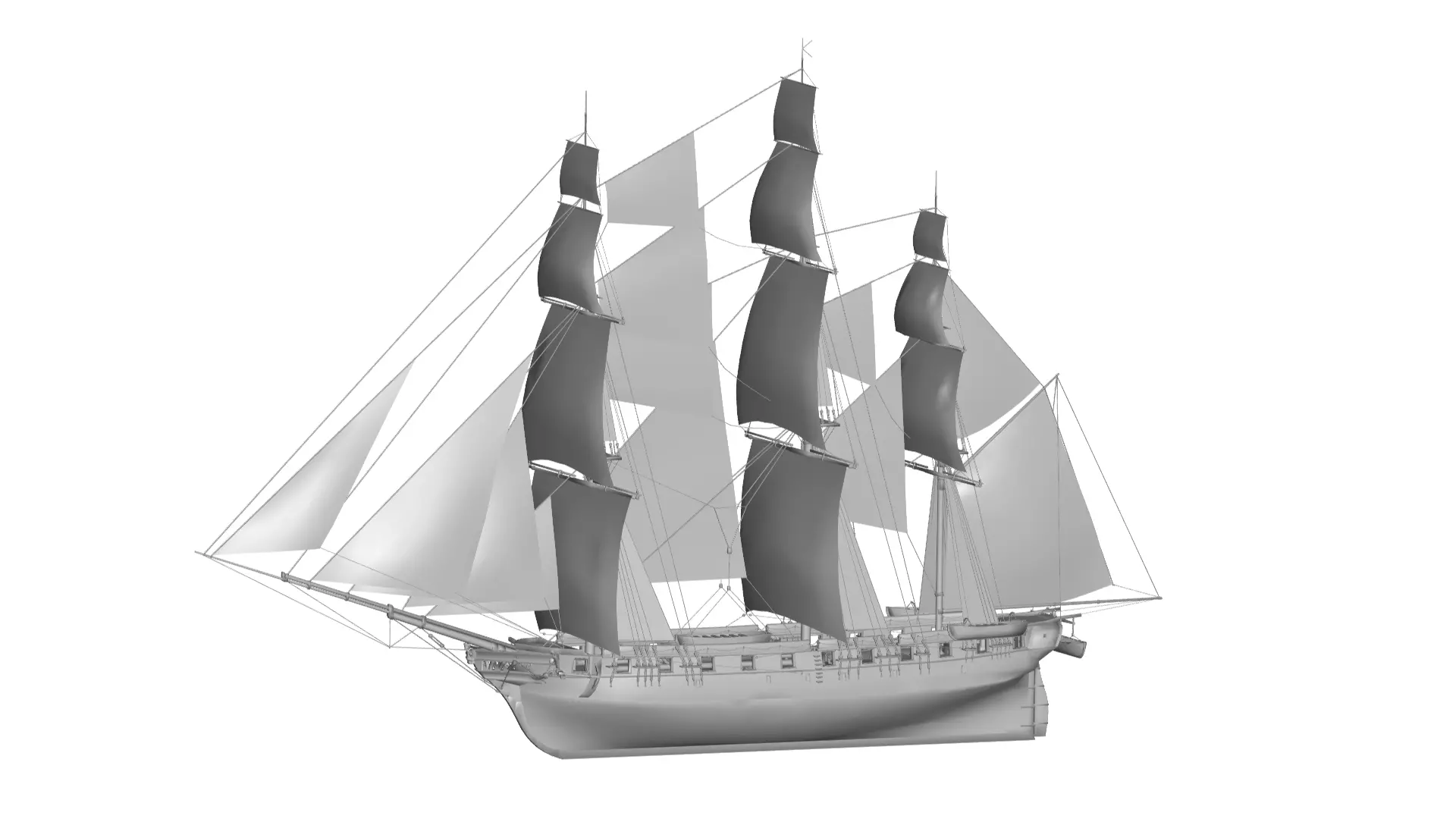Sailing Boat 3D model