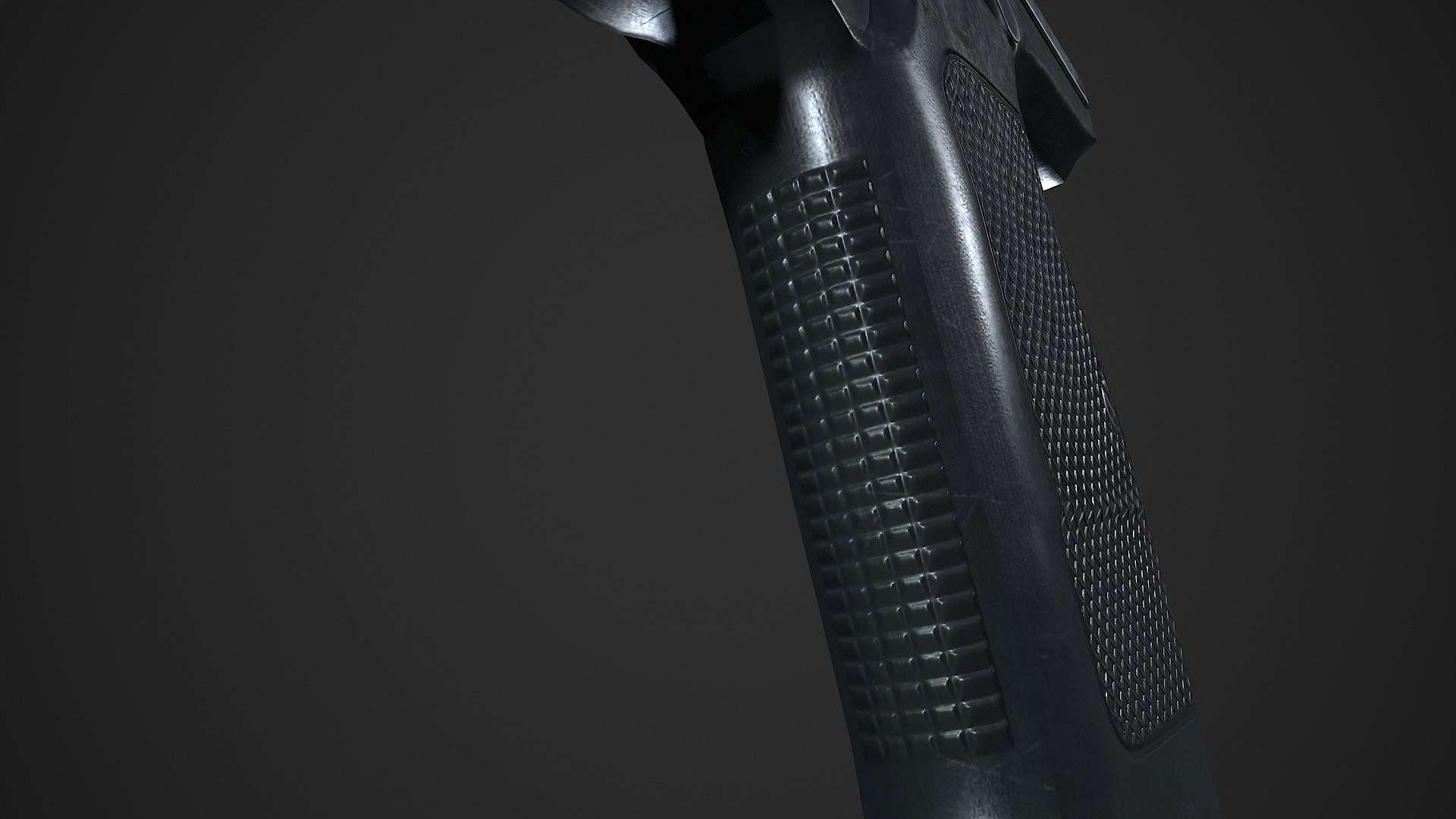 Lebedev pistol  PL-14  Low-poly 3D model_13