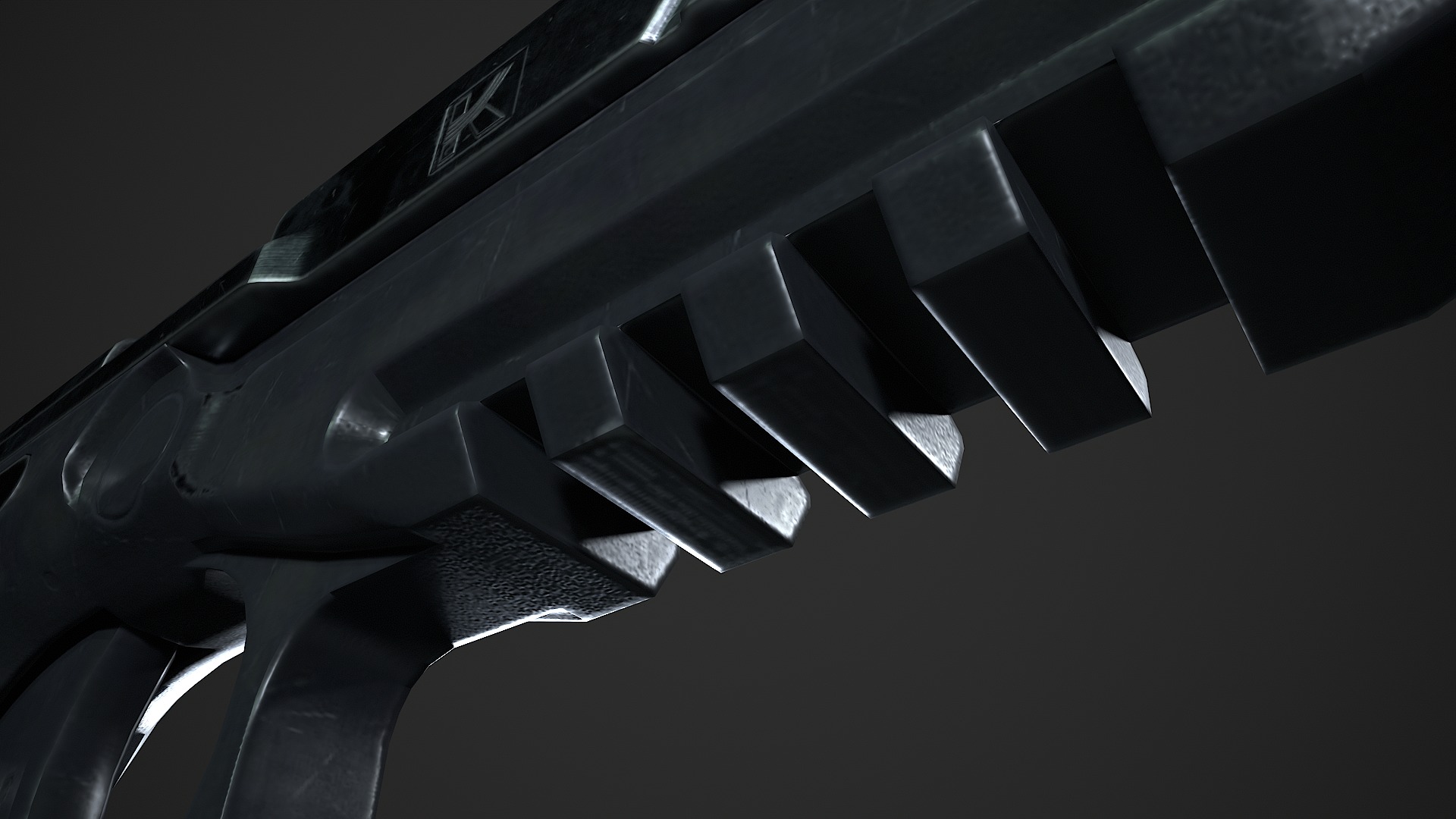 Lebedev pistol  PL-14  Low-poly 3D model_16