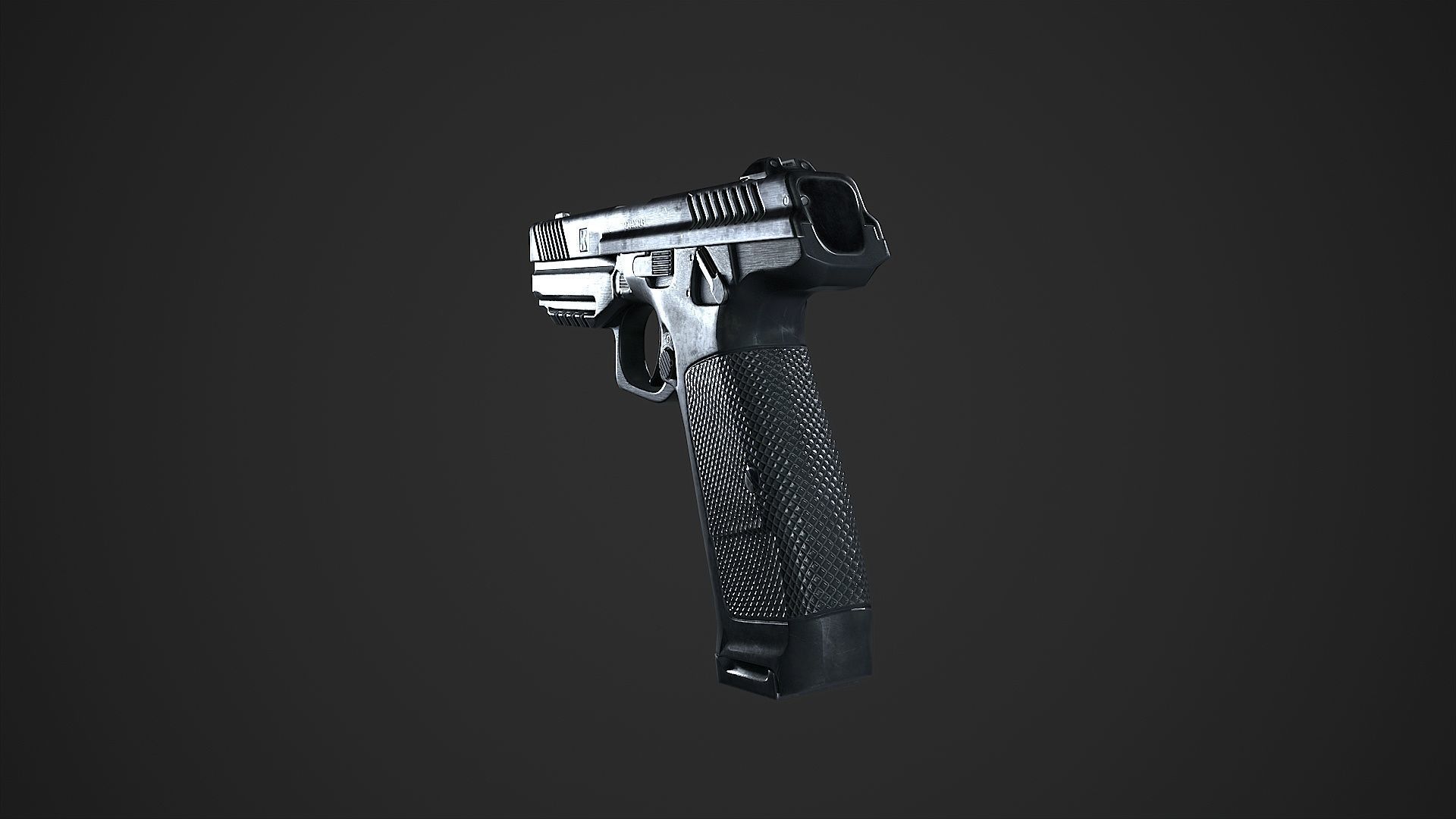 Lebedev pistol  PL-14  Low-poly 3D model_28
