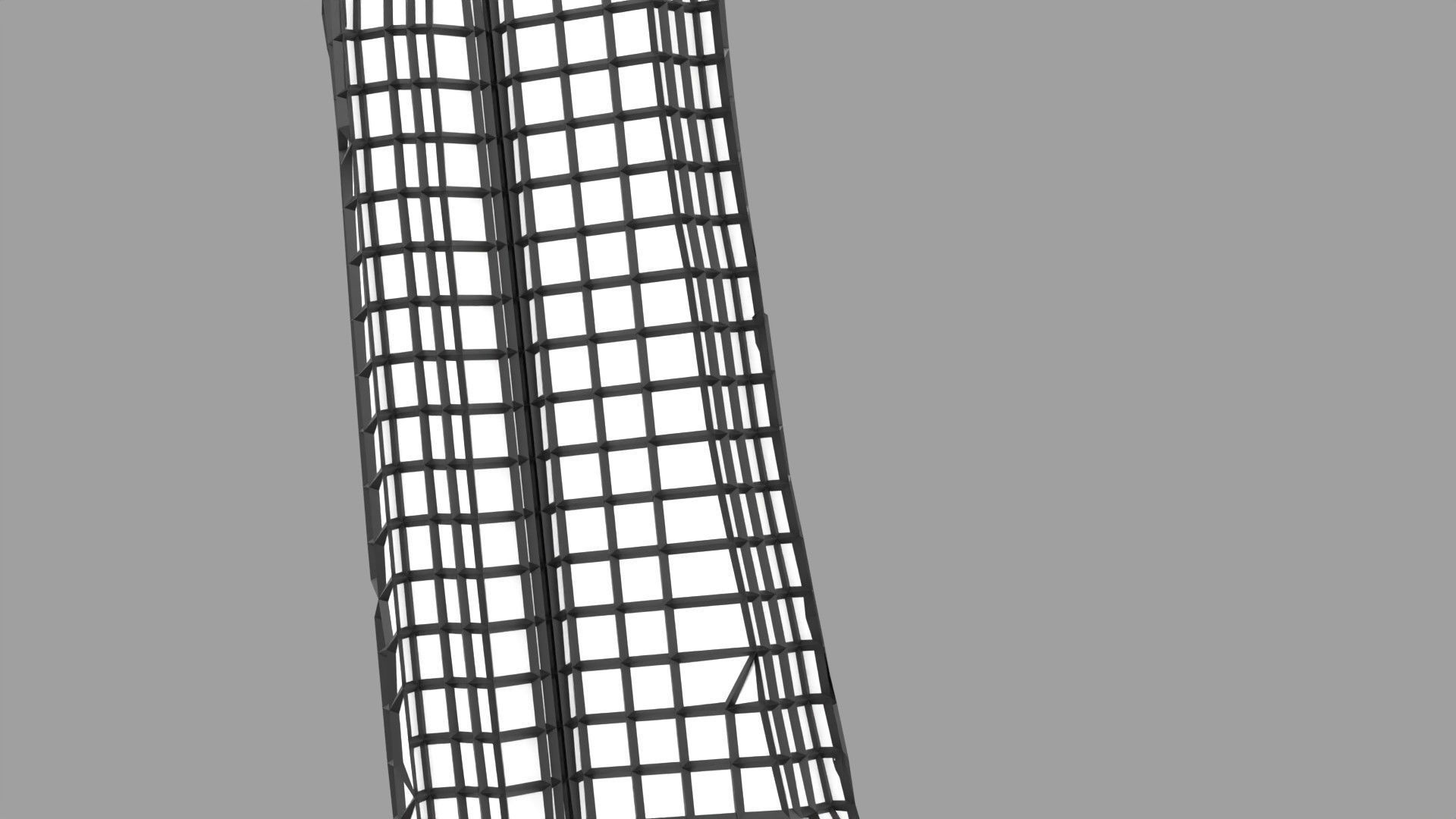 Osteoporosis and its stages Low-poly 3D model_45