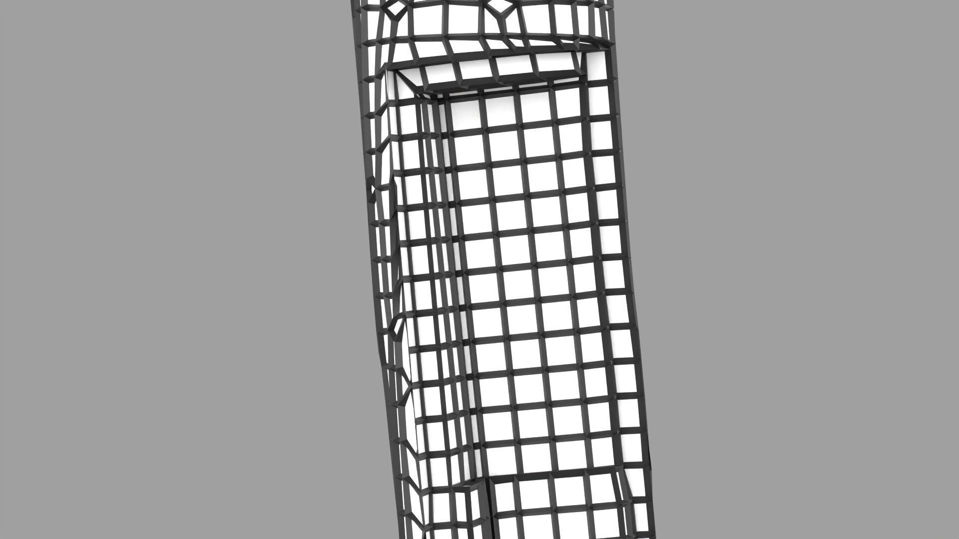 Osteoporosis and its stages Low-poly 3D model_39