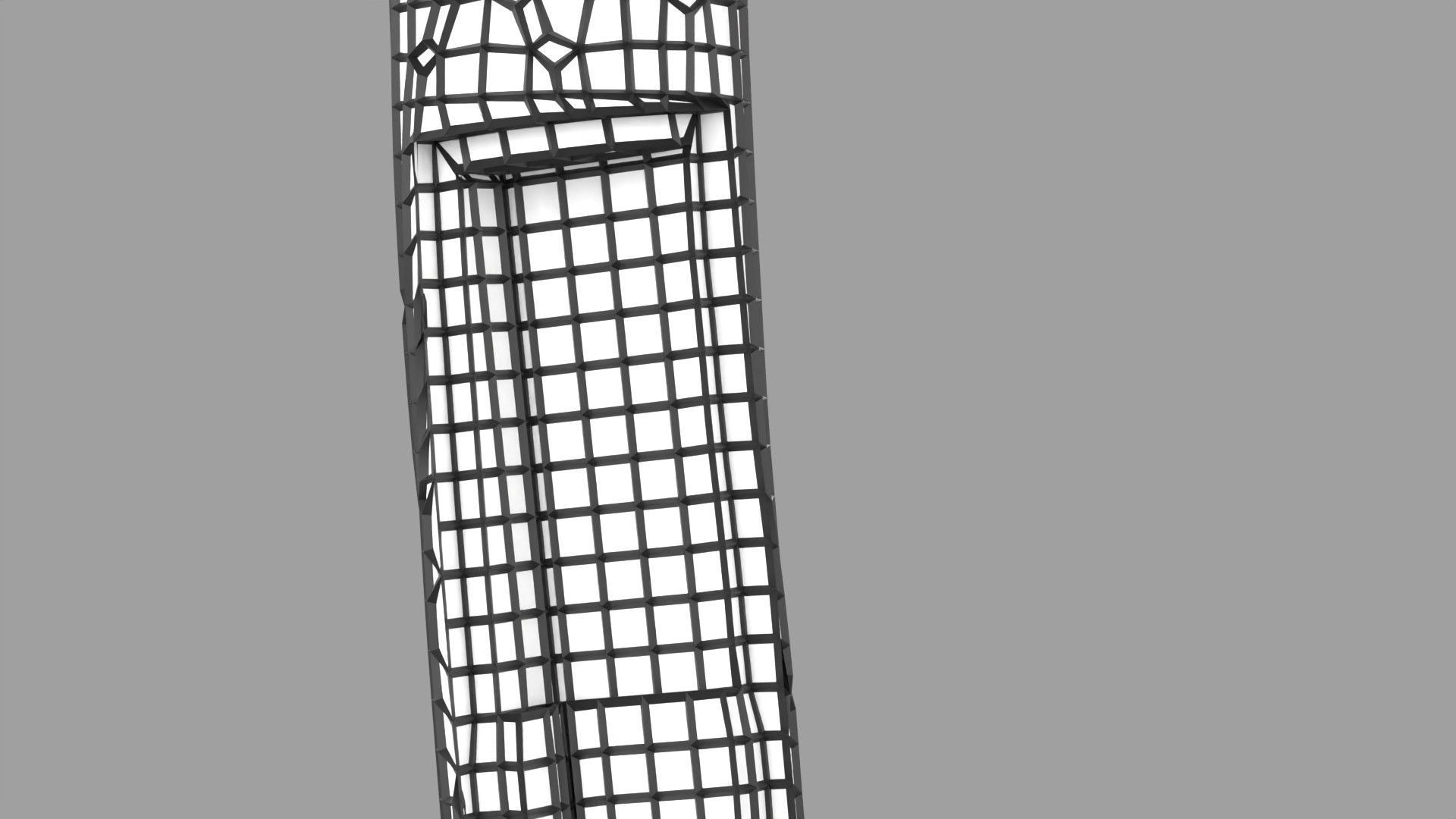 Osteoporosis and its stages Low-poly 3D model_38