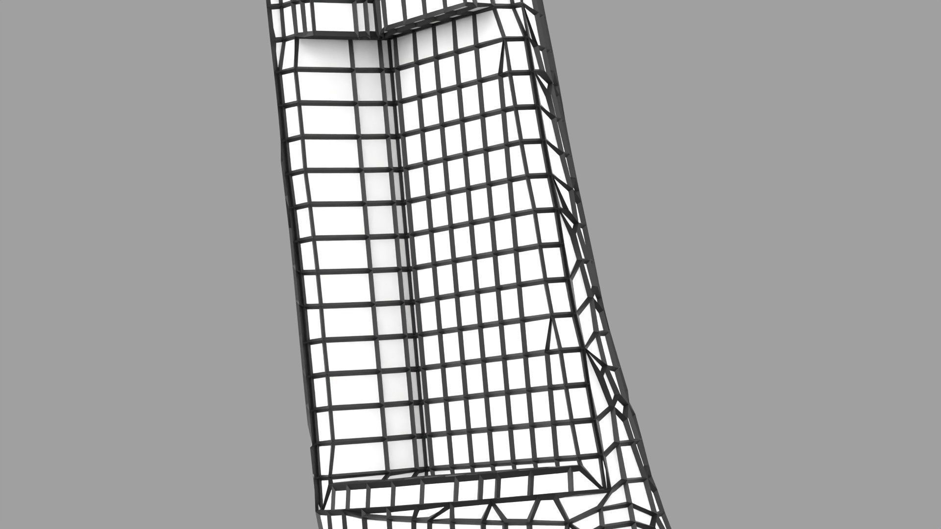 Osteoporosis and its stages Low-poly 3D model_53