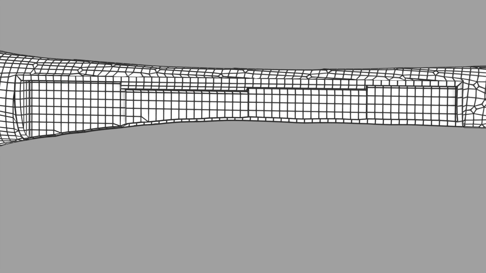 Osteoporosis and its stages Low-poly 3D model_64
