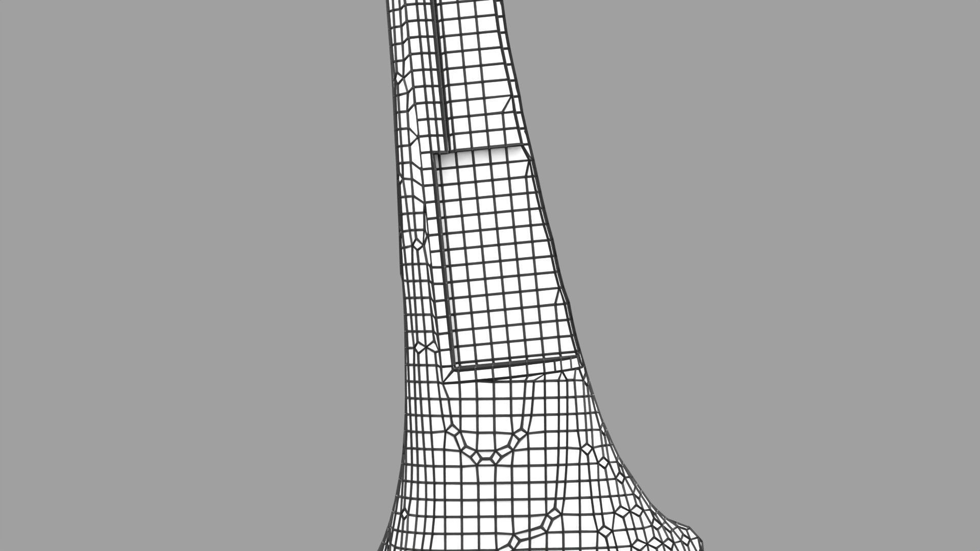 Osteoporosis and its stages Low-poly 3D model_49