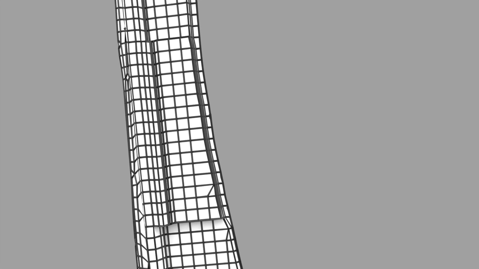 Osteoporosis and its stages Low-poly 3D model_47