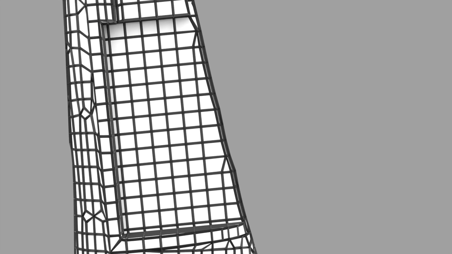 Osteoporosis and its stages Low-poly 3D model_50