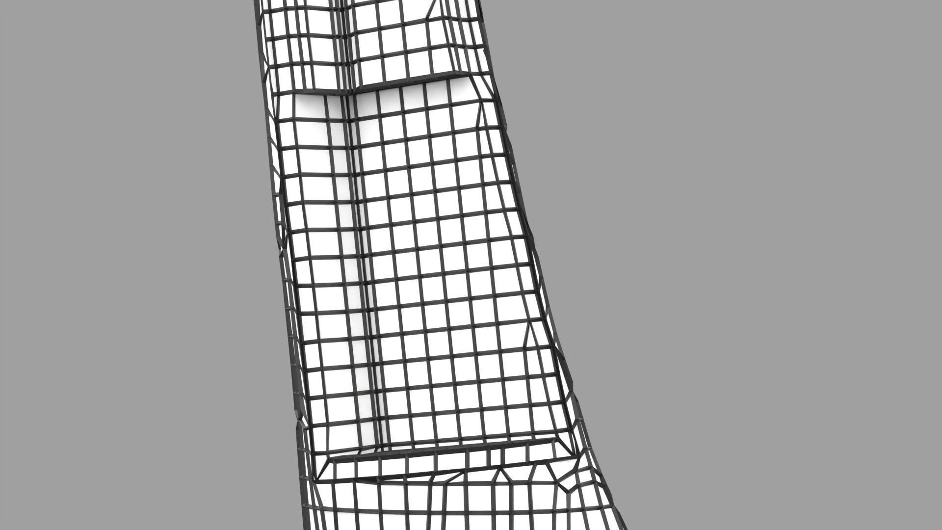 Osteoporosis and its stages Low-poly 3D model_51