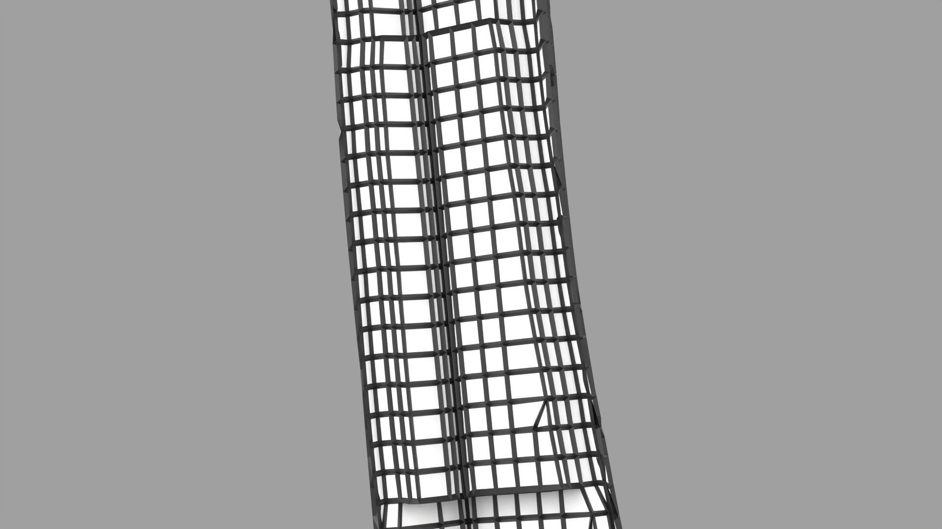 Osteoporosis and its stages Low-poly 3D model_44