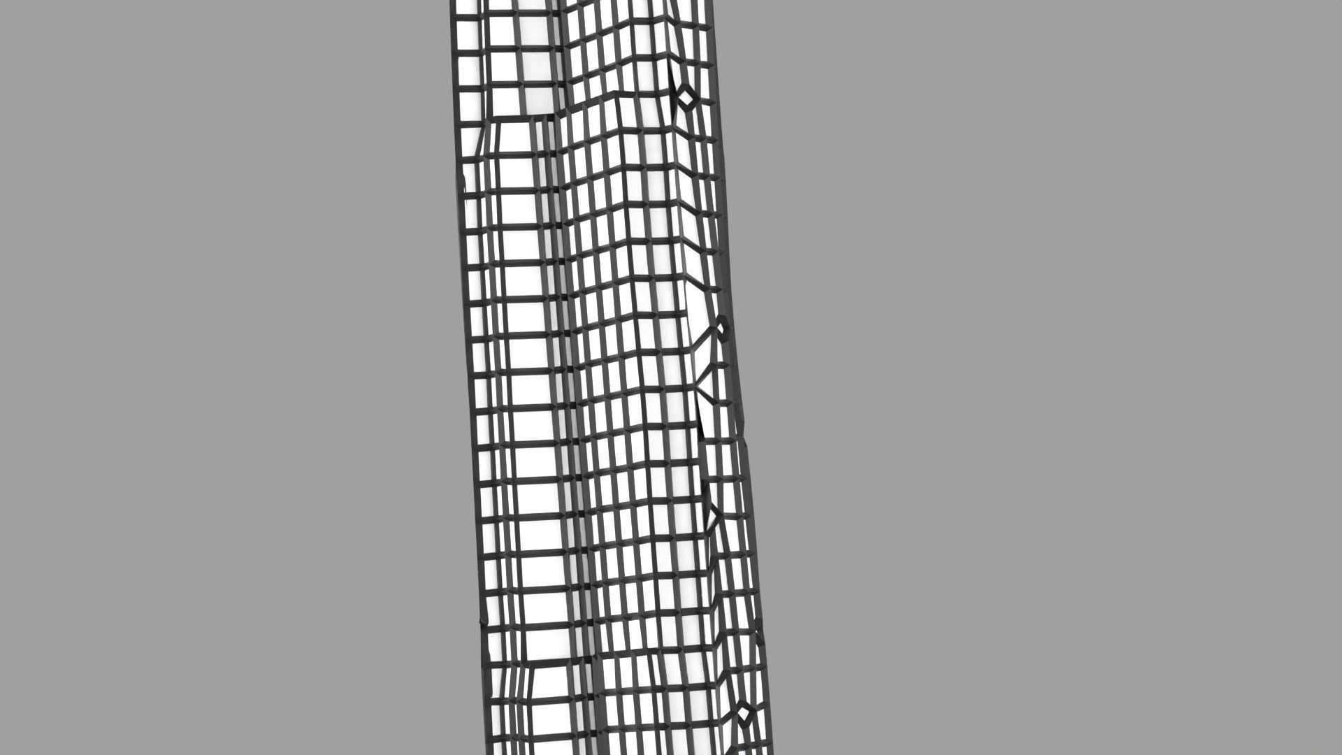 Osteoporosis and its stages Low-poly 3D model_42
