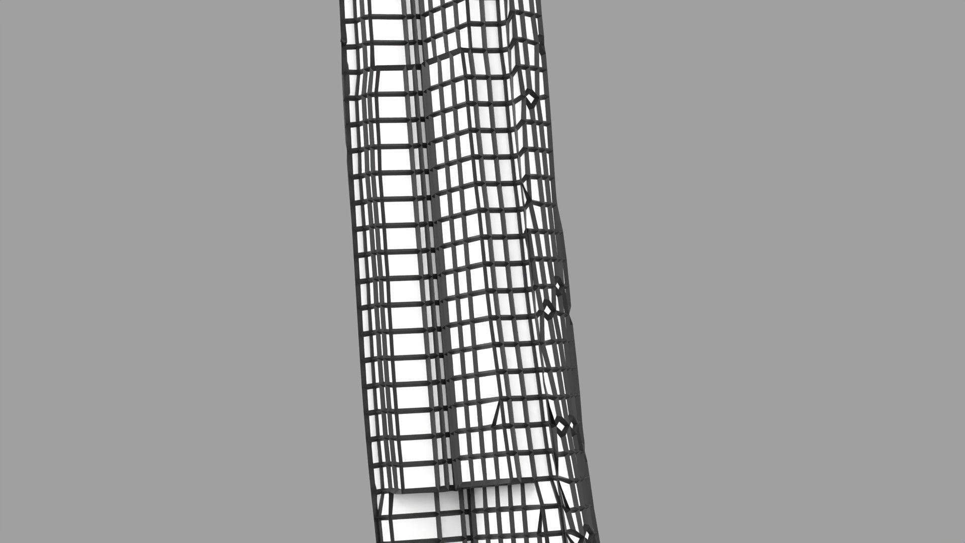 Osteoporosis and its stages Low-poly 3D model_43