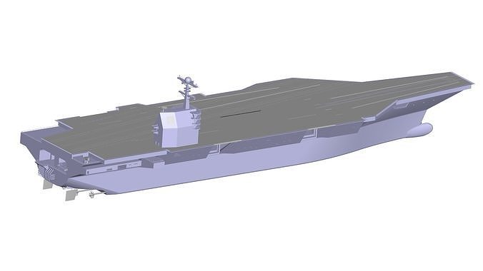 Aircraft carrier 3D model