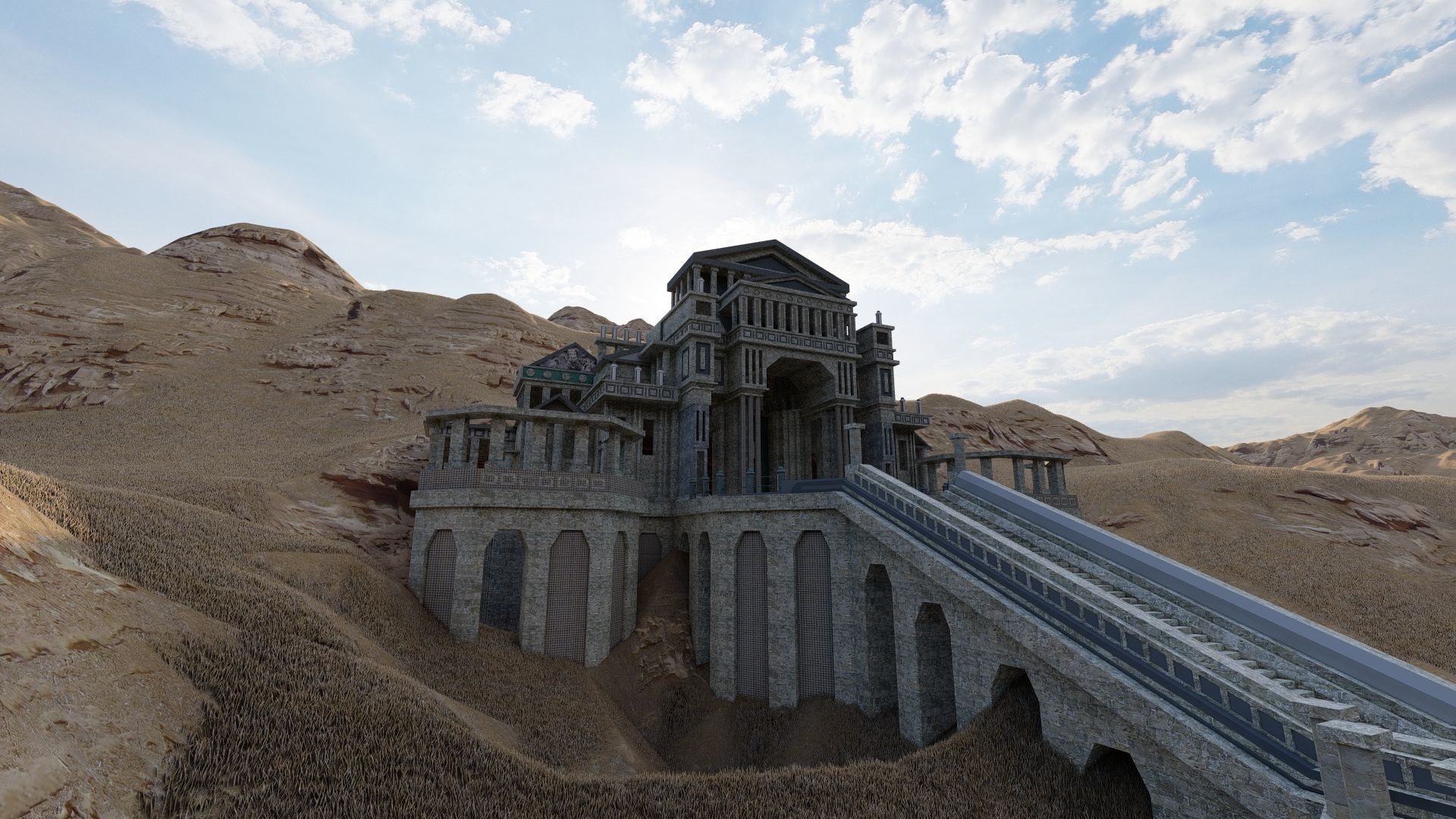 Parthenon-Historical Greek Temple 3D model_1