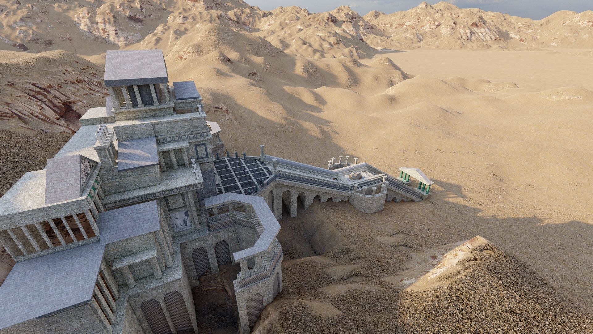 Parthenon-Historical Greek Temple 3D model_14