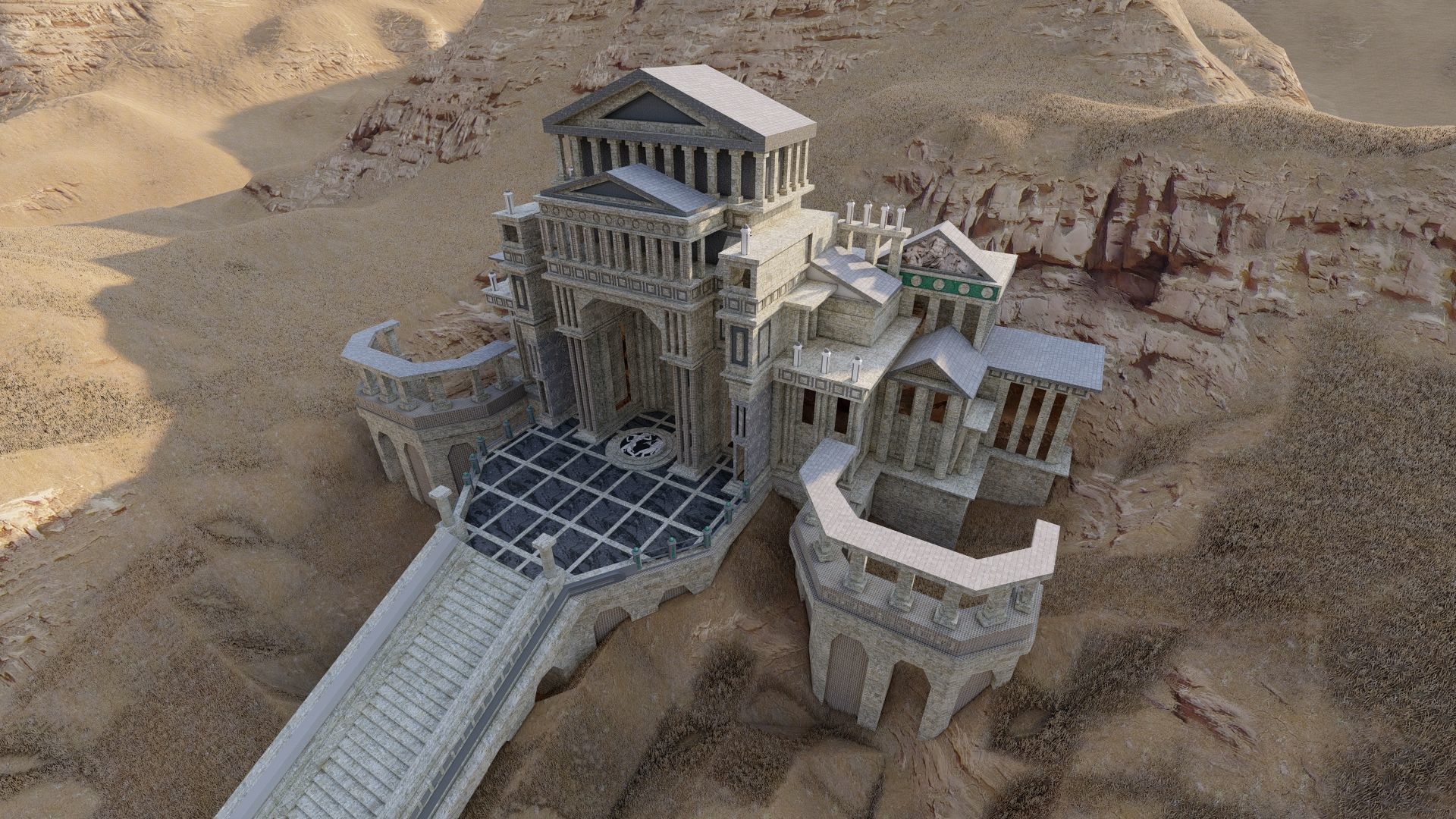 Parthenon-Historical Greek Temple 3D model_19